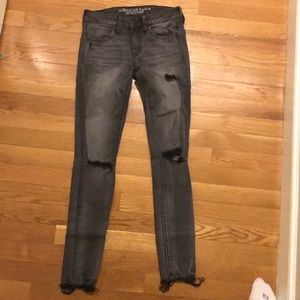 American Eagle ripped jeans
